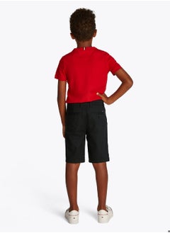 TOMMY HILFIGER Boys' 1985 Collection Chino Shorts - Cotton, Black  - Image 2