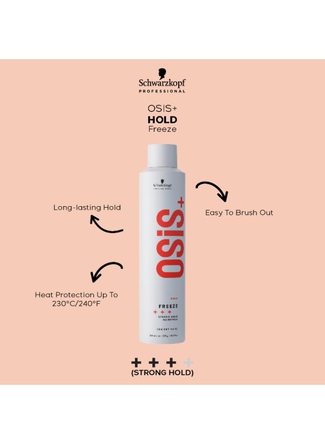 Schwarzkopf Professional OSiS Freeze Strong Hold Hairspray, 300 ml - Image 3