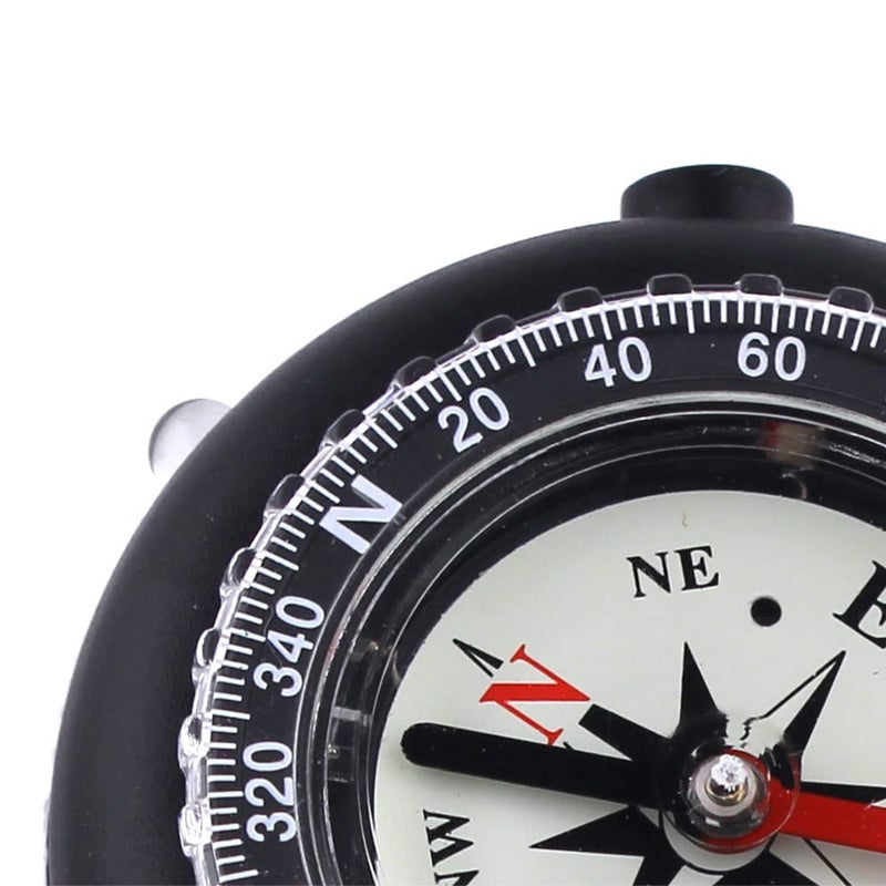 Skywalker 3-in-1 Compass with Built-in Flashlight and Lanyard (Black) - Image 4