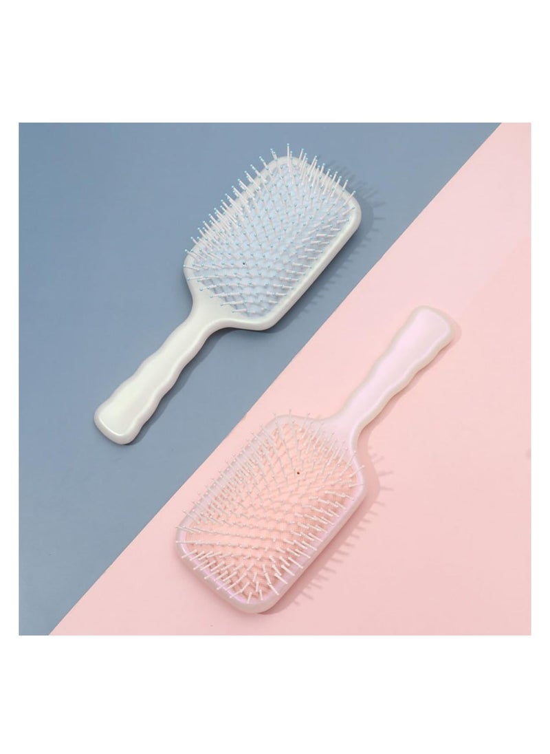 ECVV ECVV Detangler Hairbrush for Gentle Detangling, Scalp Massage, Large Paddle Hair Brush Detangling Hair Brush for Long Hair and All Hair Types, Pink  - Image 2
