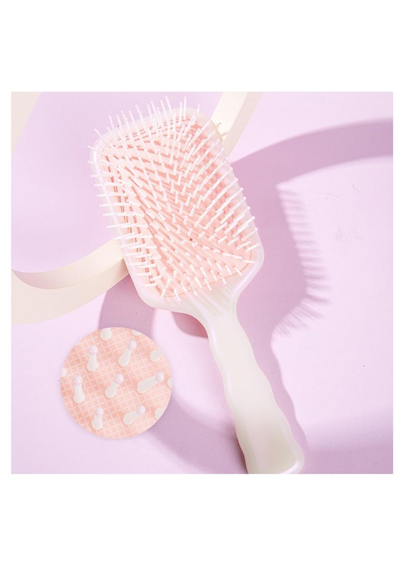 ECVV ECVV Detangler Hairbrush for Gentle Detangling, Scalp Massage, Large Paddle Hair Brush Detangling Hair Brush for Long Hair and All Hair Types, Pink  - Image 3