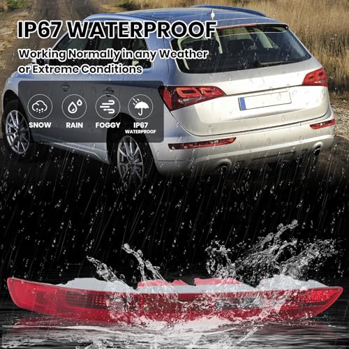 Clidr Rear Bumper Tail Light Lamp for Audi Q5 2009-2015 Rear Bumper Reflector Lower Tail Light Replace 8R0945095 Driver Side (Left) - Image 5