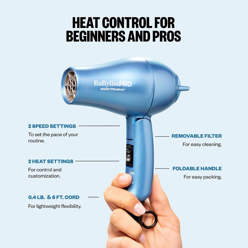 BaBylissPRO - Nano Titanium Travel Dryer - Image 5