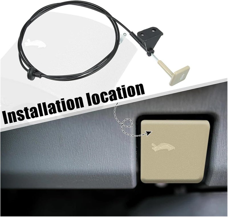 Wivplex Car Bonnet Wire Release Cable for Civic 2006-2011 - Image 5