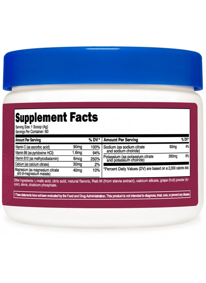 Nutricost Electrolyte Complex Powder (60 Servings, Grape) - Hydration Supplement Drink Mix with Vitamins and Minerals