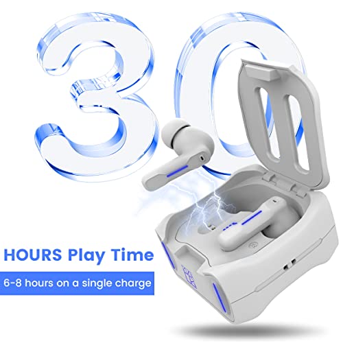 Middle Rabbit SW4 USB Wireless Earbuds for PC and Laptop: Bluetooth Headphones with 2.4GHz Dongle for Work, Wireless Headset for Work, with Microphone, Earphones with Mic for Computer Desktop(White) - Image 2