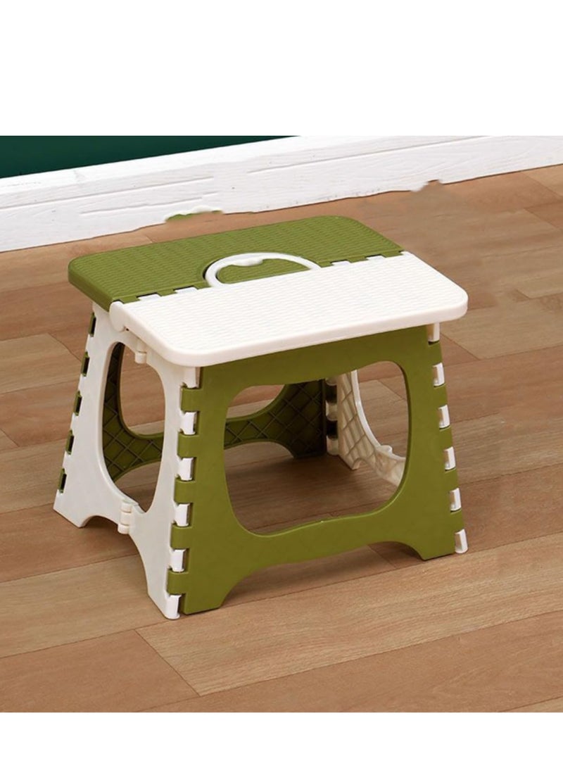 كرسي صغير محمول قابل للطي، مقعد صغير الحجم وخفيف الوزن ومضاد للانزلاق، حامل خطوة سهل التخزين، للبالغين والأطفال - Image 1