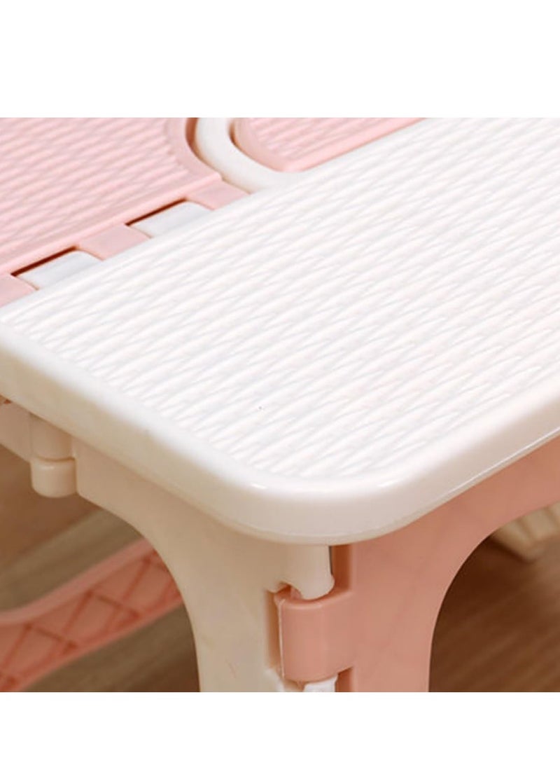 كرسي صغير محمول قابل للطي، مقعد صغير الحجم وخفيف الوزن ومضاد للانزلاق، حامل خطوة سهل التخزين، للبالغين والأطفال - Image 3