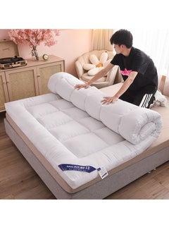 DubaiGallery Full Mattress Pad / Cotton Quilted Fitted Cooling Mattress Topper with Soft Snow Down Alternative Fill, Breathable Mattress Protector  - Image 3