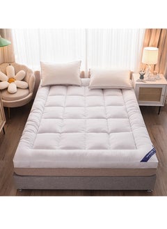 DubaiGallery Full Mattress Pad / Cotton Quilted Fitted Cooling Mattress Topper with Soft Snow Down Alternative Fill, Breathable Mattress Protector  - Image 2