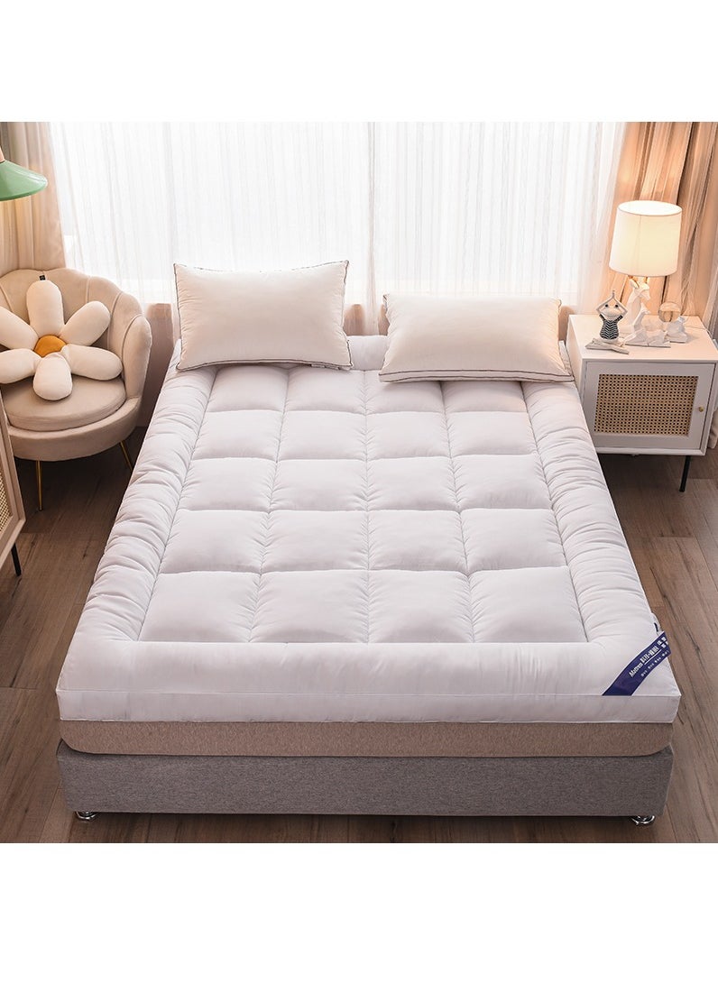 DubaiGallery Full Mattress Pad / Cotton Quilted Fitted Cooling Mattress Topper with Soft Snow Down Alternative Fill, Breathable Mattress Protector  - Image 2