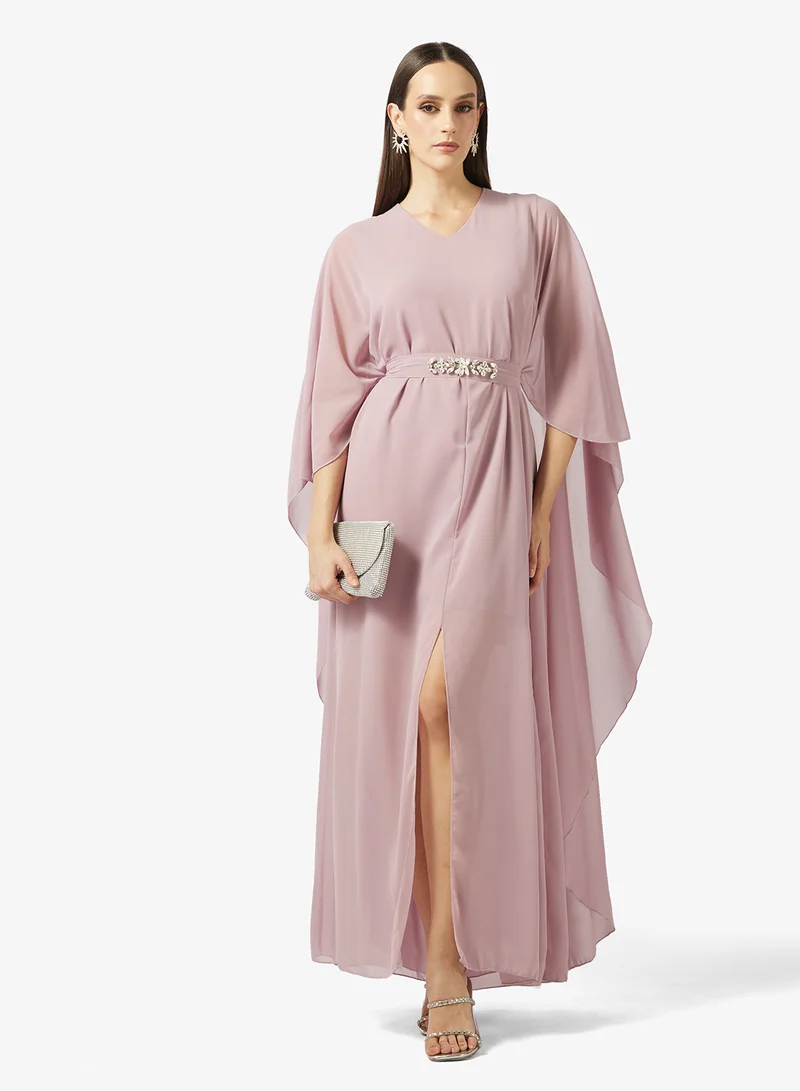 Khizana  Dress With Cape Sleeves for Women | Best Price UAE