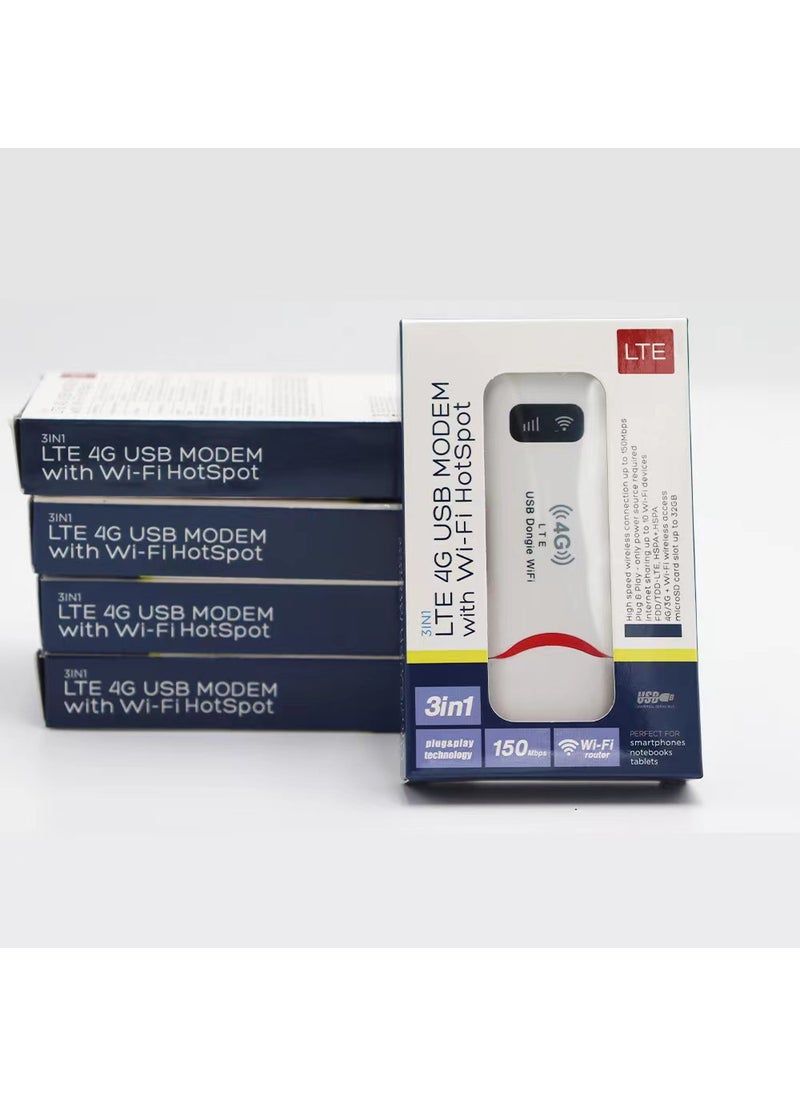 Generic - Cross-border 4G Internet access Cato wireless UFI LTE modem USB WIFI dongle router portable U96-3 new crescent - Image 1