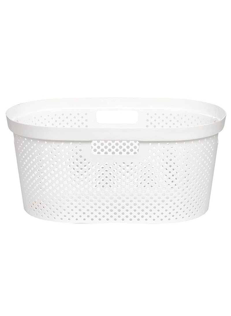 Homesmiths 38 Liter Laundry Basket Oval - Image 1
