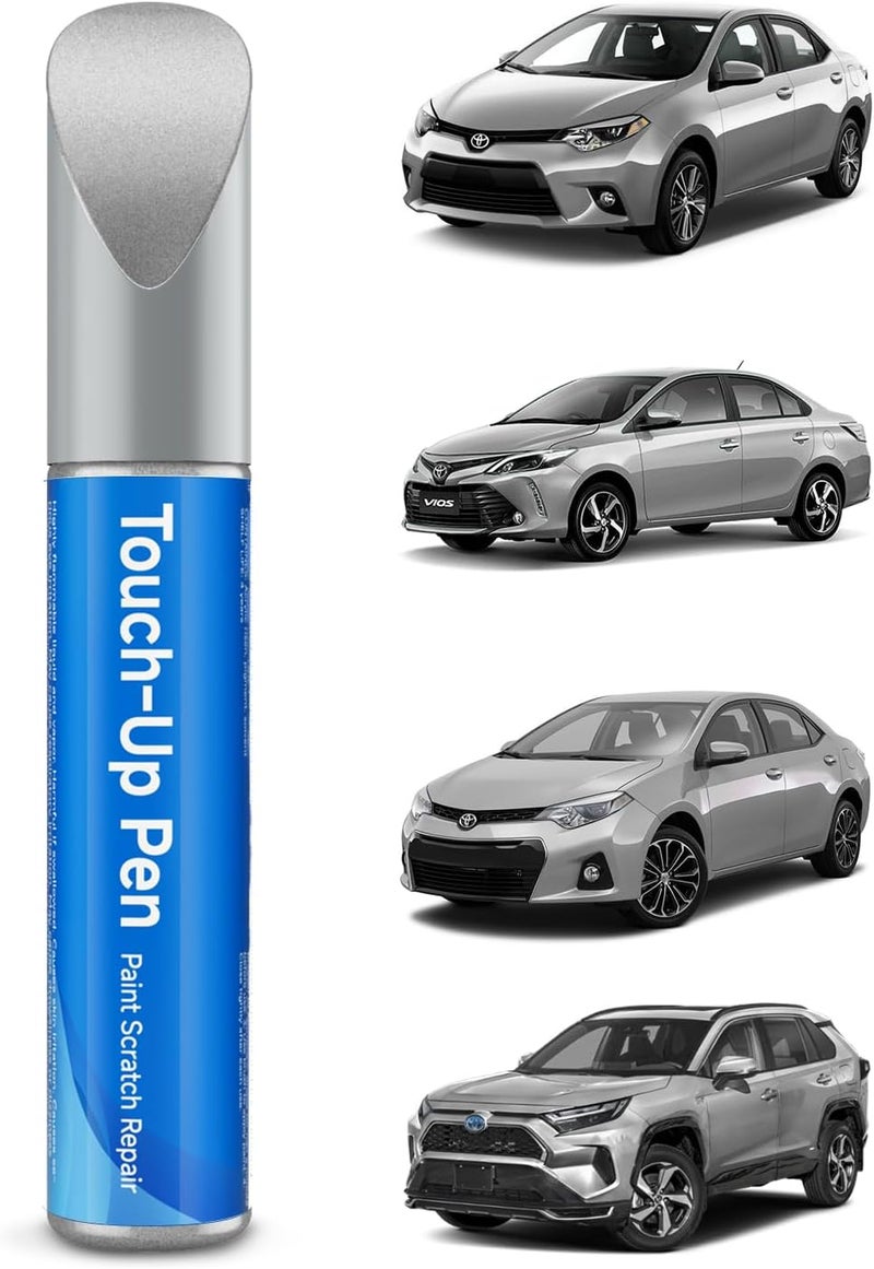 RSACET 1D6 Silver Sky Metallic Touch Up Paint Compatible with Toyota Exact Match Touch Up Paint Car Scratch Repair - Image 1