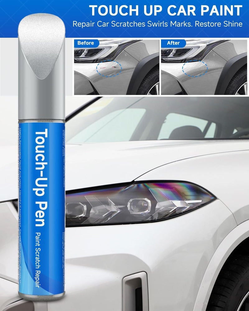 RSACET 1D6 Silver Sky Metallic Touch Up Paint Compatible with Toyota Exact Match Touch Up Paint Car Scratch Repair - Image 4