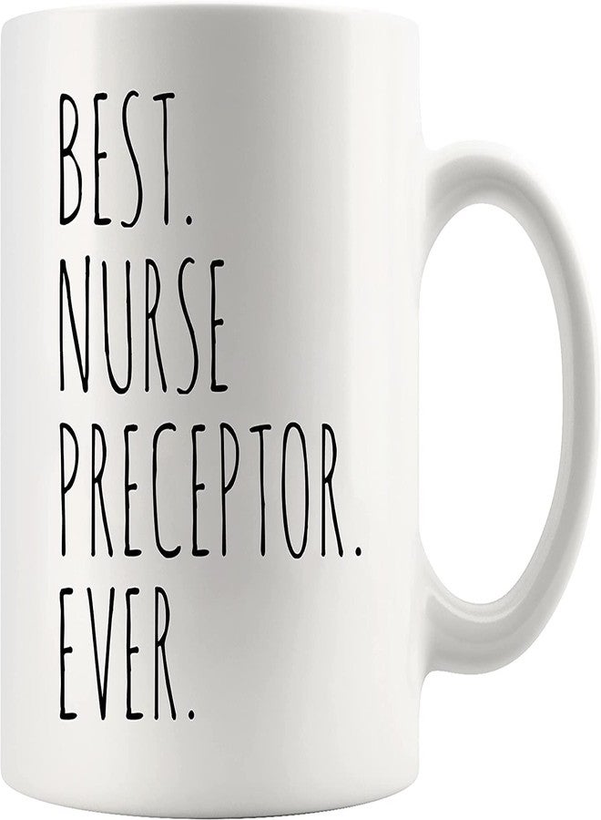 Panvola Best Nurse Preceptor Ever Nurse Gifts For Women Men Nursing Student Graduation RN Coworker Nurses Week Gifts Novelty Drinkware Ceramic Coffee Mug 11 oz - Image 1