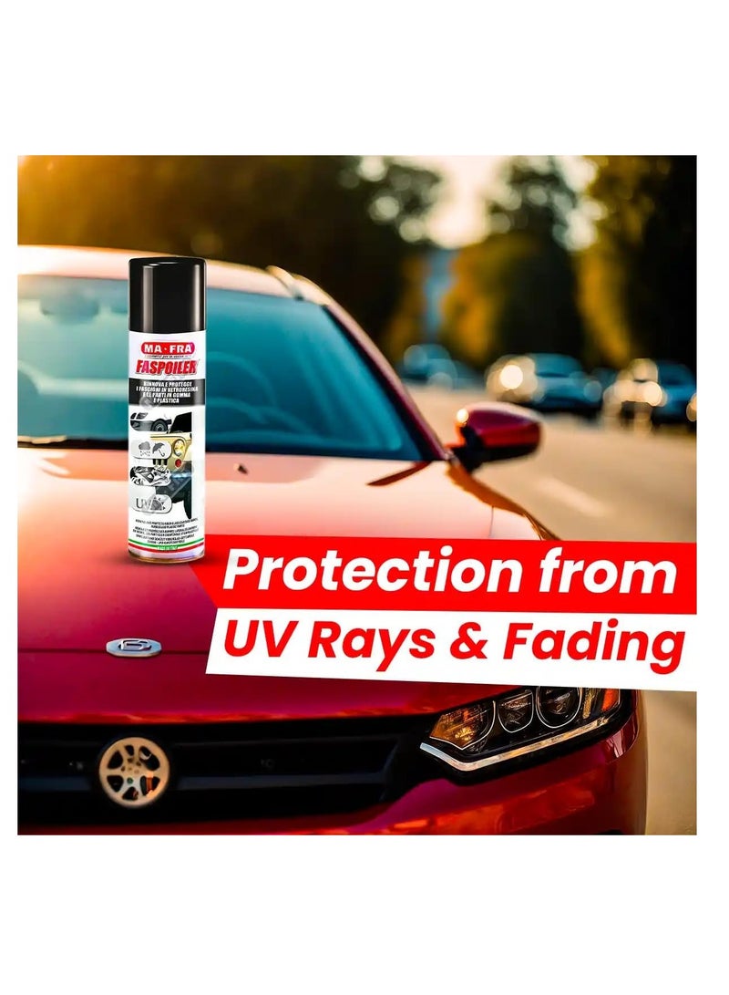 MAFRA Faspoiler Renews And Protects Exterior Fiber Glass, Rubber And Plastic Parts For Car Care, 300 Ml - Image 4