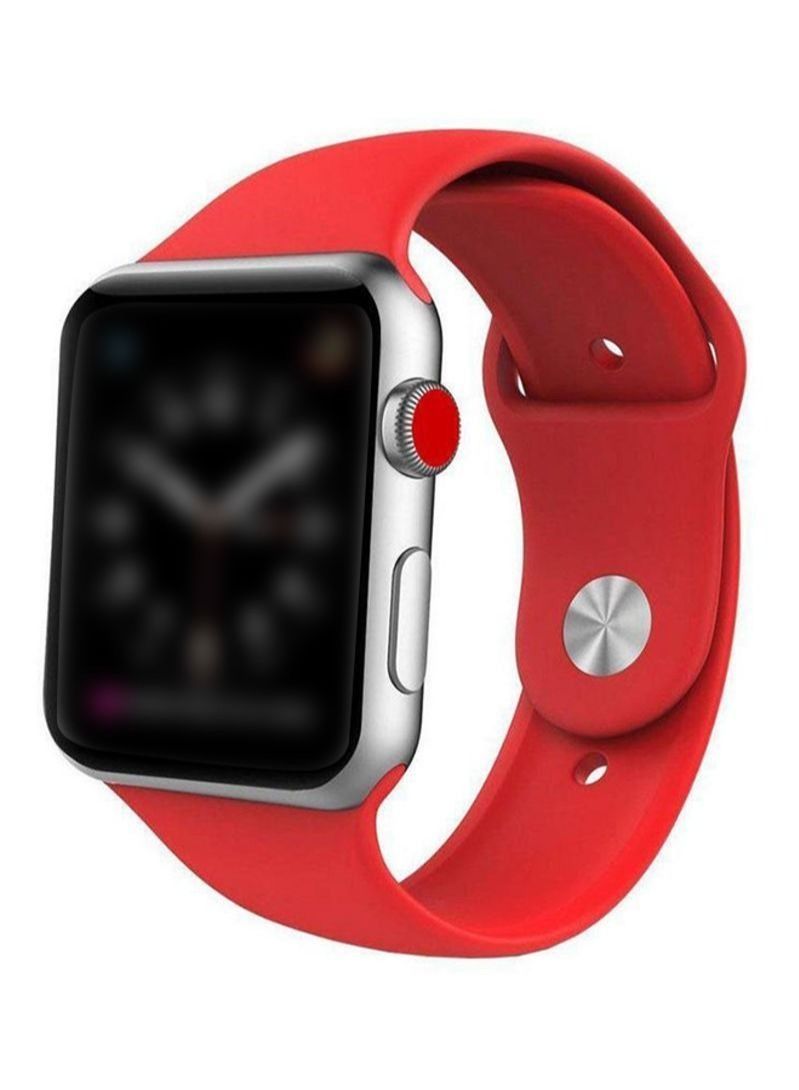Apple Watch Band , Apple Watch Strap for Apple Watch Series 7 / 6 / SE / 5 /42 / 44 / 45mm Red - Image 1
