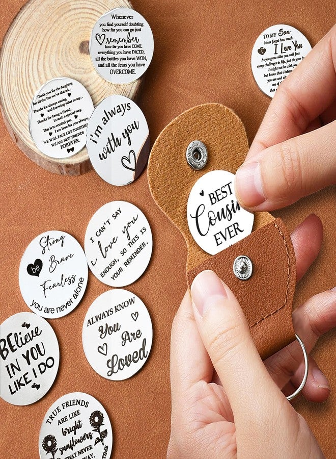 OUMILAN Pocket Hug Token Gifts for Men Boyfriend Girlfriend Inspirational Gift for Son Daughter Brother with Leather Keychain (Best Cousin Ever) - Image 5