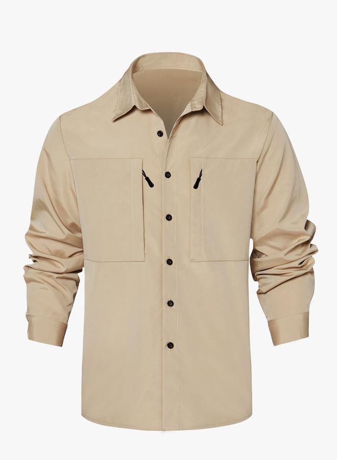 Take Two Men Solid Pocket Detail Long Sleeve Jacket - Image 1