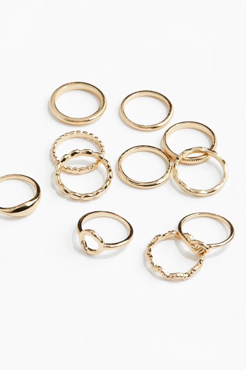H&M 11-pack rings