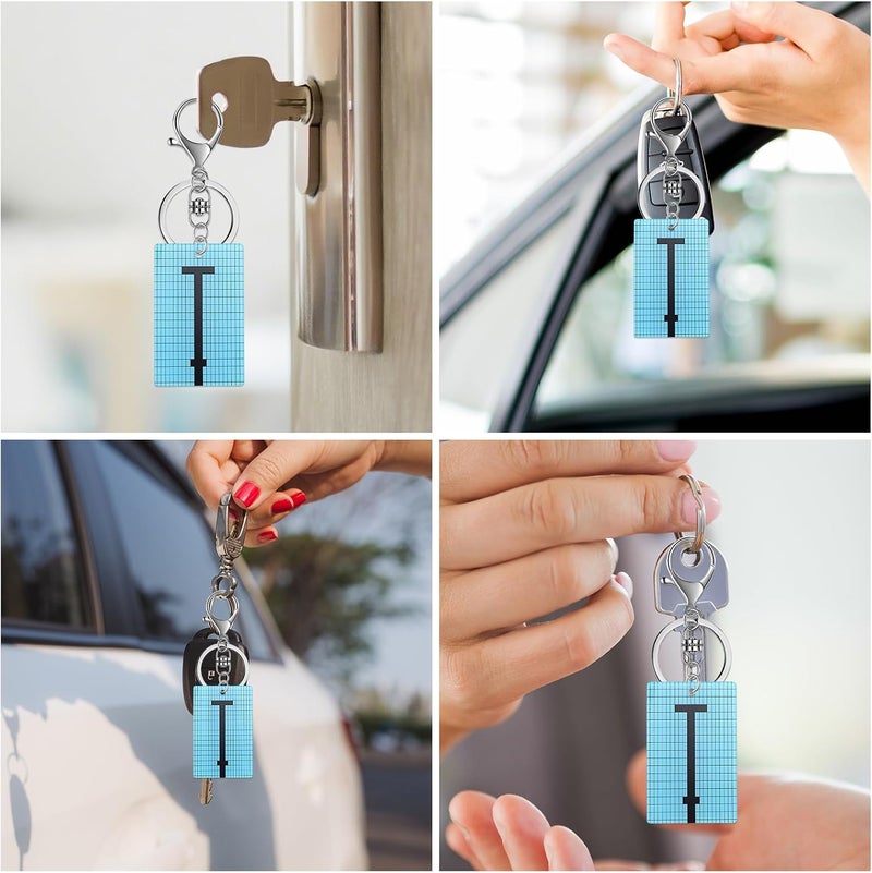 PLwelth Swim Pool Keychain Bag Charms for Handbags Funny Swim Pool Accessories for Women Men Swimming Lover Keychains Gifts for Keys Backpack Wallet Purse Cool Summer Gifts for Swimming Instructor - Image 1