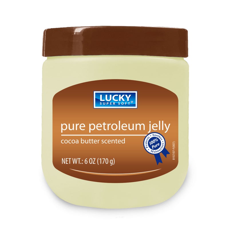 Lucky Super Soft Cocoa Butter Petroleum Jelly, 6 Ounce - Image 1