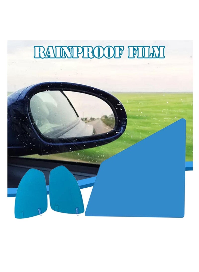 SYOSI Rearview Mirror Rain Film - Blue Car Rearview Mirror Rain Protective Film | Anti-Fog Rainproof Sticker | Automotive Exterior Accessories for Cars, Trucks (Bus)  - Image 4