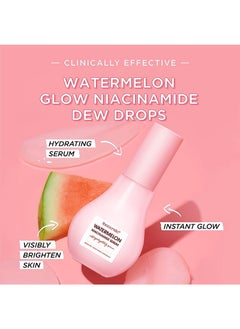 ibcccndc Watermelon Niacinamide Serum, Hydrating and Brightening with Hyaluronic Acid, Glycerin, and Vitamin E - Lightweight Facial Serum and Hyperpigmentation Treatmen，Makeup Primer Liquid Highlighter  - Image 2