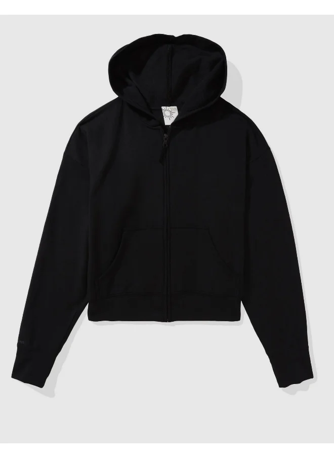 آري من امريكان ايجل OFFLINE by Aerie OTT Fleece Full Zip Sweatshirt