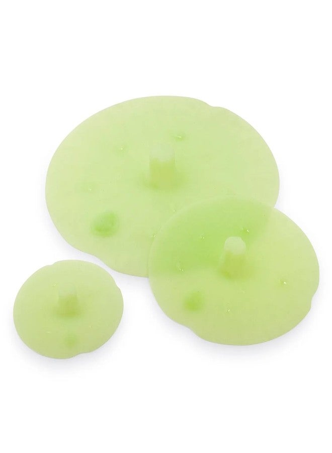 Sur La Table Lily Pad Storage Lids, Set of 3, Green - Image 1