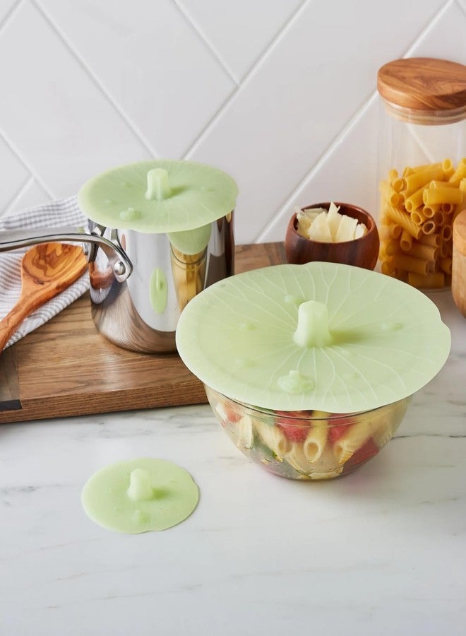 Sur La Table Lily Pad Storage Lids, Set of 3, Green - Image 2