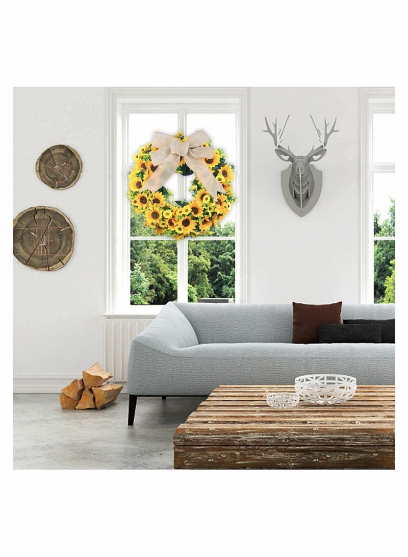 Captaintech Plaid Check Wired Edge Ribbon Burlap Wired Ribbon, Wrapping Burlap Ribbon Burlap Wired Ribbon Plain Faux Jute Burlap Wired Ribbon for Gift Wrapping for Home Decor Wrapping DIY Crafts - Image 3