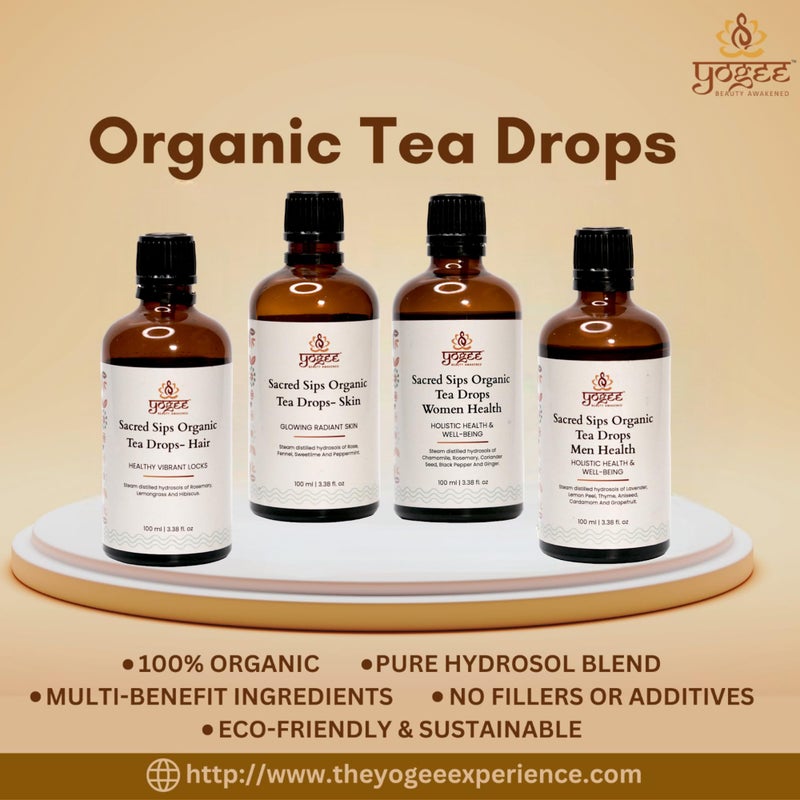 YOGEE Organic Herbal Tea Drops for Women | 100ml | Chai Masala Drops with Chamomile, Rosemary, Ginger, and Coriander Seed | Spice Drops for Tea, Natural Health Elixir and Herbal Tea Enhancer - Image 5
