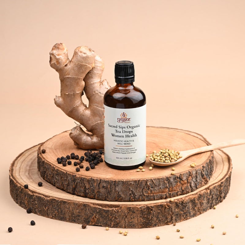 YOGEE Organic Herbal Tea Drops for Women | 100ml | Chai Masala Drops with Chamomile, Rosemary, Ginger, and Coriander Seed | Spice Drops for Tea, Natural Health Elixir and Herbal Tea Enhancer - Image 4