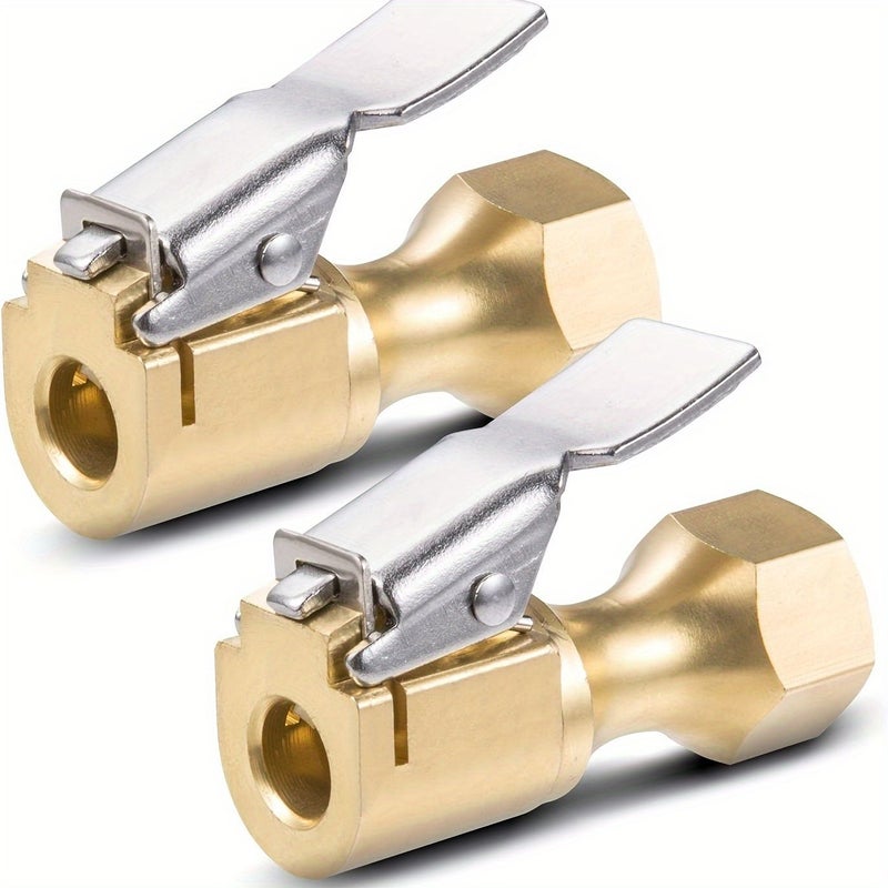 Heavy Duty Open Flow Lock Tire Air Chuck For Car Inflator Gauge Compressor Accessories 1pc Vehicle Maintenance Durable Design Reinforced Material Auto - Image 1