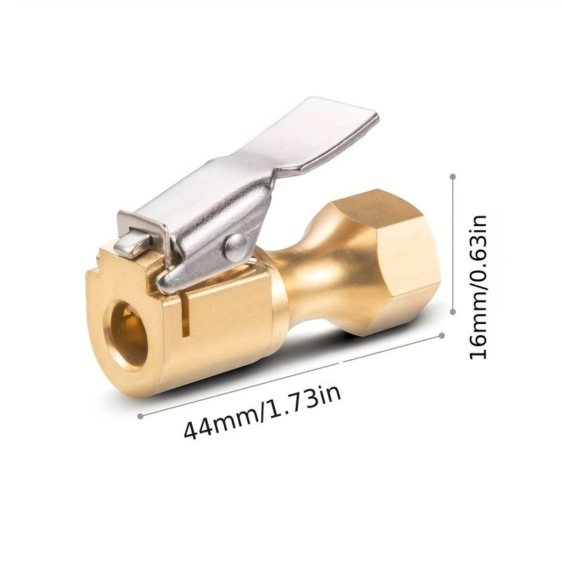 Heavy Duty Open Flow Lock Tire Air Chuck For Car Inflator Gauge Compressor Accessories 1pc Vehicle Maintenance Durable Design Reinforced Material Auto - Image 2
