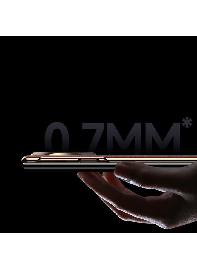 اس-توب جراب لهاتف Huawei Mate XT بتصميم Ultimate Window View مصنوع من الجلد الطبيعي المطلي بالكهرباء - Image 5