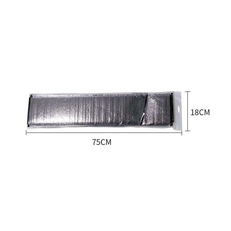 2Pcs Universal Winter Snow Shield Snow and Frost Protection Car Front Shield Glass Sun Shield Silver - Image 3