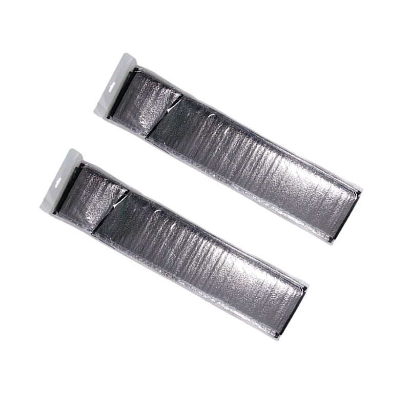 2Pcs Universal Winter Snow Shield Snow and Frost Protection Car Front Shield Glass Sun Shield Silver - Image 2