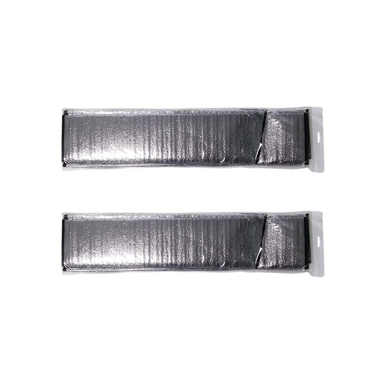 2Pcs Universal Winter Snow Shield Snow and Frost Protection Car Front Shield Glass Sun Shield Silver - Image 4