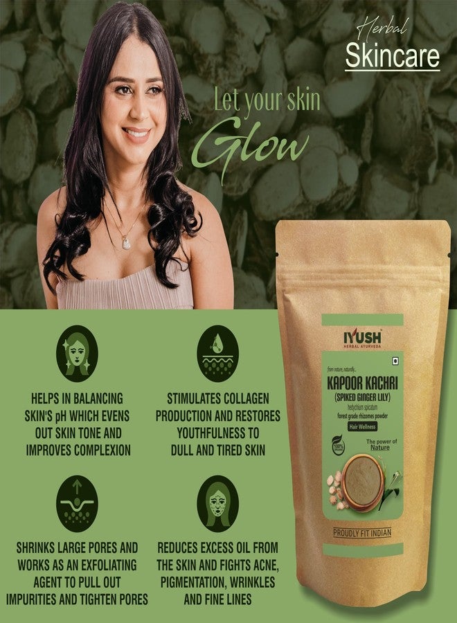 IYUSH Kapoor Kachri Powder for Hair Growth, 400 gm | Kapur Kachri Powder for Hair | Kapoor Kachari Powder | Kapur Kachri Powder for Skin | Gandha Kachuralu Powder | Kapoor Kachari for Hair and Skin | - Image 2