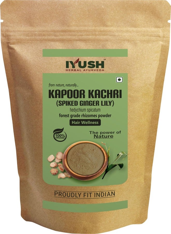 IYUSH Kapoor Kachri Powder for Hair Growth, 400 gm | Kapur Kachri Powder for Hair | Kapoor Kachari Powder | Kapur Kachri Powder for Skin | Gandha Kachuralu Powder | Kapoor Kachari for Hair and Skin | - Image 1