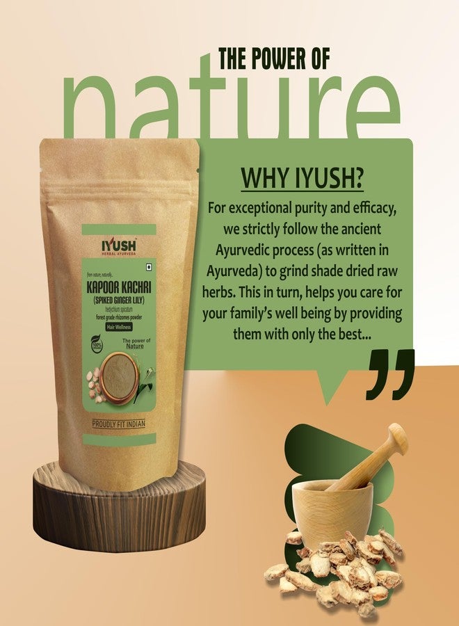 IYUSH Kapoor Kachri Powder for Hair Growth, 400 gm | Kapur Kachri Powder for Hair | Kapoor Kachari Powder | Kapur Kachri Powder for Skin | Gandha Kachuralu Powder | Kapoor Kachari for Hair and Skin | - Image 5