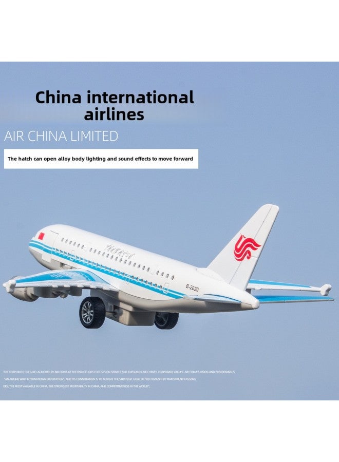 Simulation A380 China Southern Airlines Alloy Aircraft Children's Voice Ornaments Toy Model Acousto-optic Huili Passenger Aircraft Wholesale-Color:Large Color Southern Airlines - Image 3