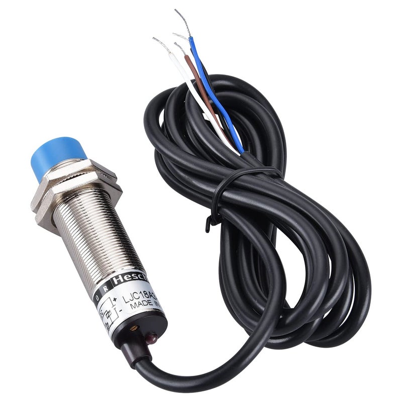 Heschen M18 Capacitive Proximity Sensor Switch, Non-Shield Type, LJC18A3-B-Z/CX, Detection 10mm, 10-30VDC 200mA, NPN NO+NC, 4 Wires - Image 2