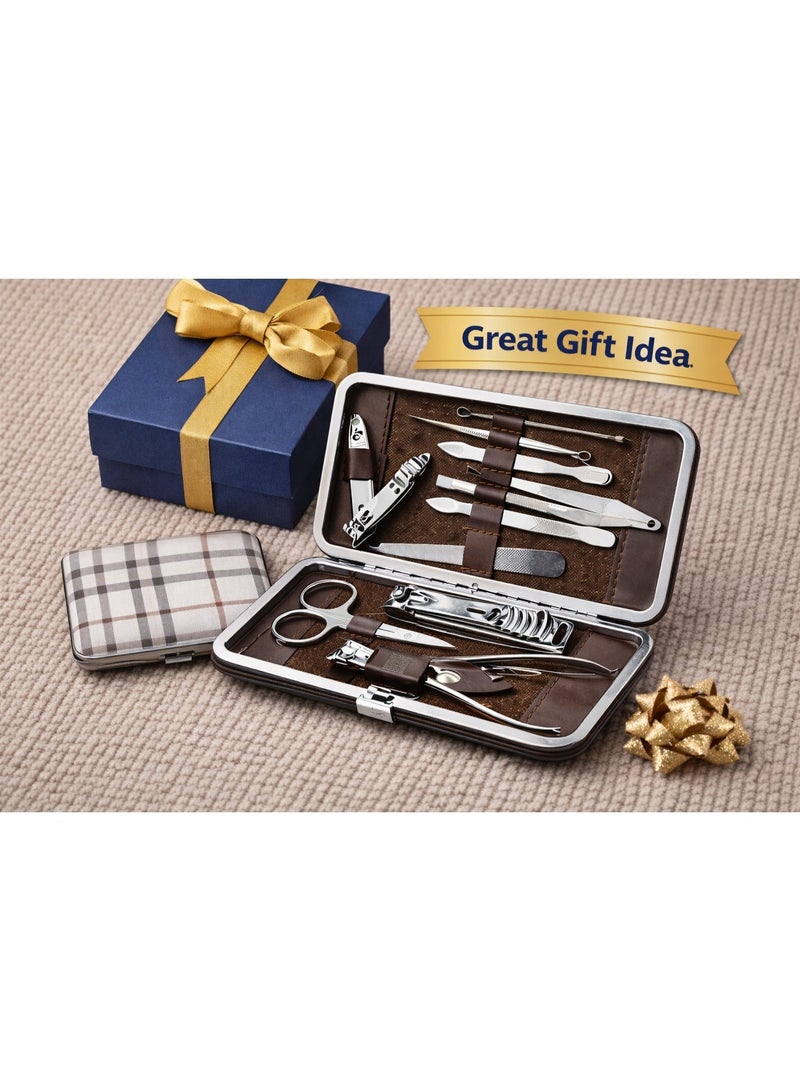 Max Lady Professional Manicure & Pedicure Kit, Stainless Steel Nail Care Set with Travel Case, Multi Tool Grooming Kit - Image 5