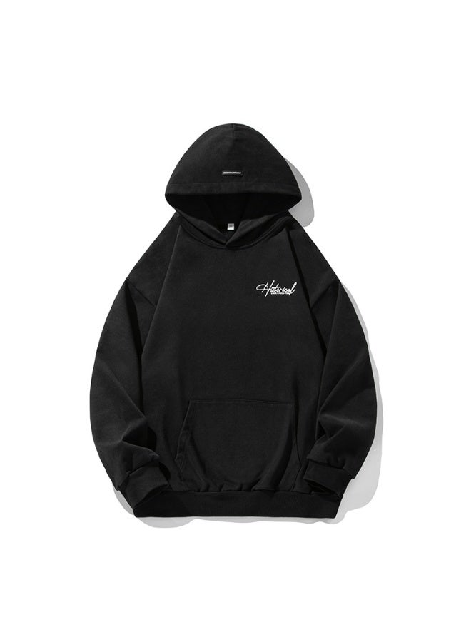 NIBEMINENT Hooded Sweatshirt Baggy Pullover Fashion Streetwear Casual Comfortable Top - Image 1