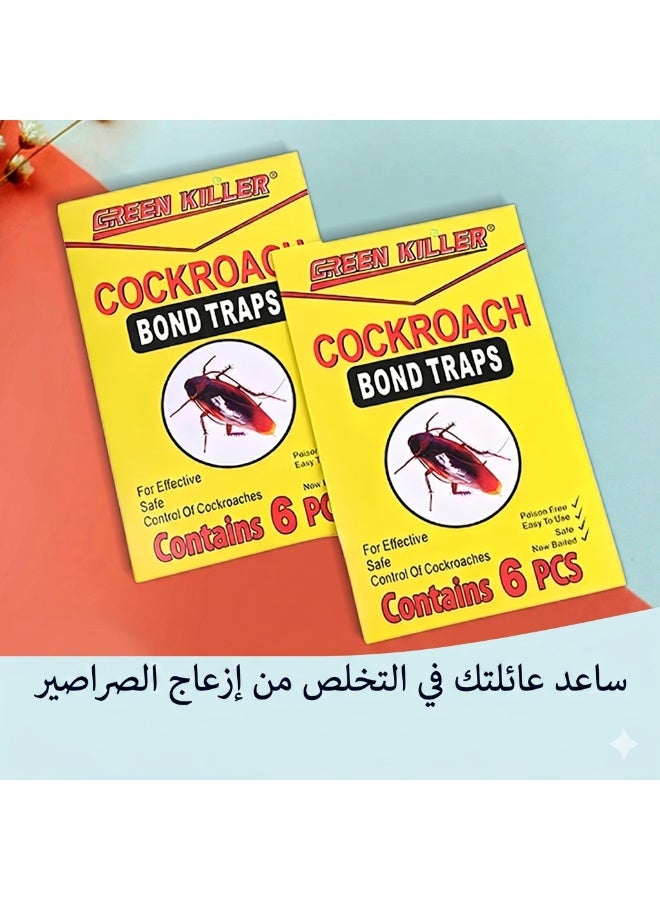 green killer طارد الصراصير القوي - 12 قطعة، آمن وغير سام لمنزل خالي من الإزعاج - Image 1